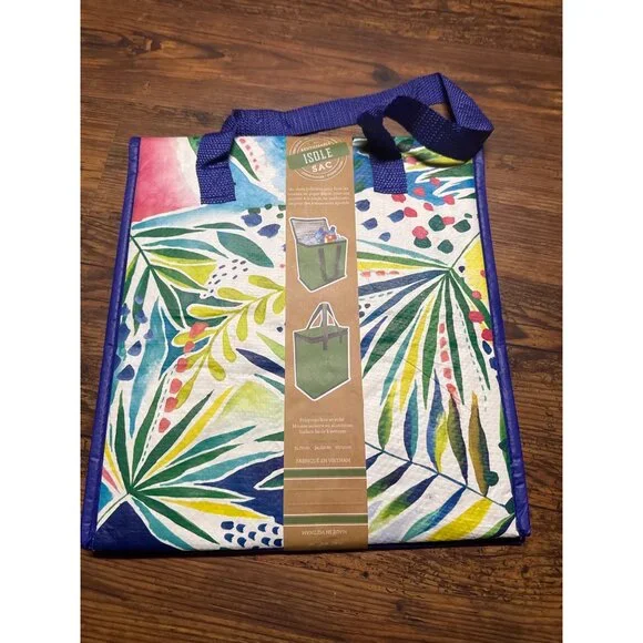 6-Reusable HomeGoods- Insulated Bag Hot or Cold Zippered Handles New with Tag - Picture 13 of 13